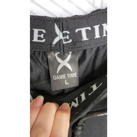 Game Time Black Pants Sz Large - Picture 3 of 5